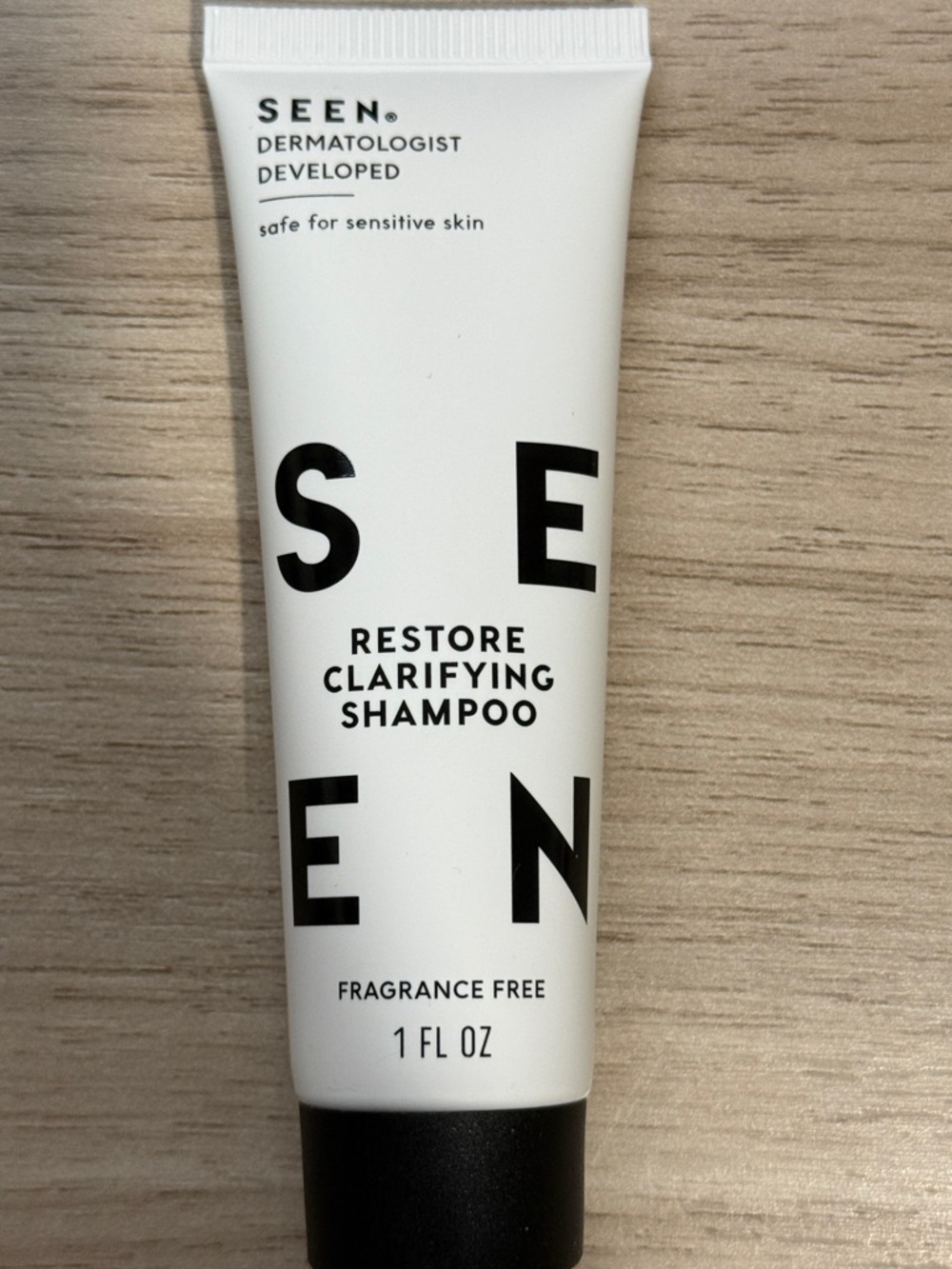 SEEN Scalp Clarifying Shampoo Fragrance-Free 1oz – Travel Size – Sealed